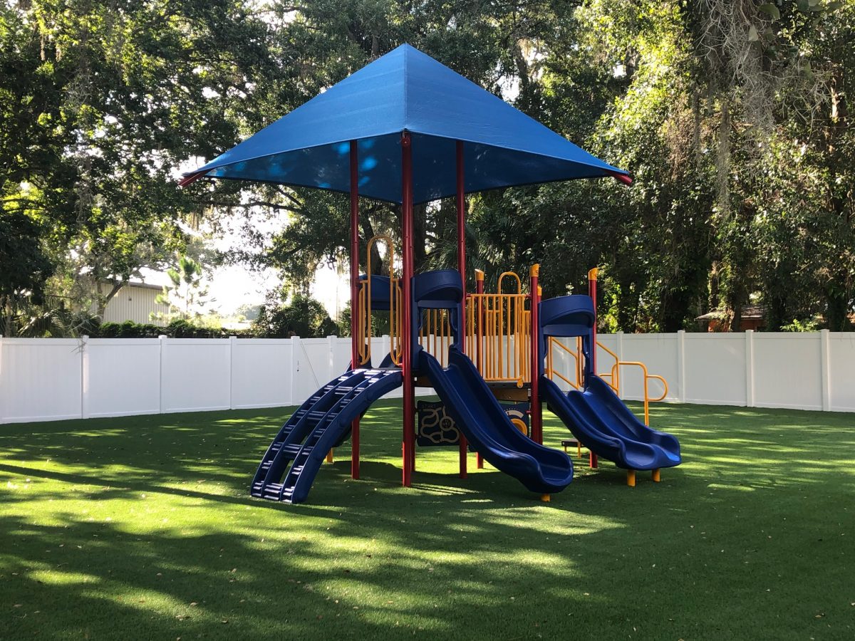 Synthetic Turf with Padding and Playground Southern Recreation